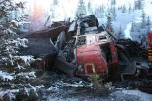 Railroaded CN derailment Grande Cache image