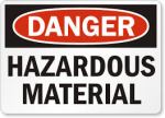 Railroaded hazardous materials sign image
