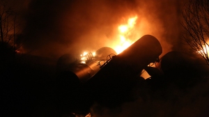 Railroaded CSX derailment wv feb 16 2015 image