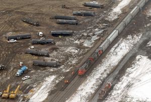 Railroaded CN derailment NE of Brandon image 2015